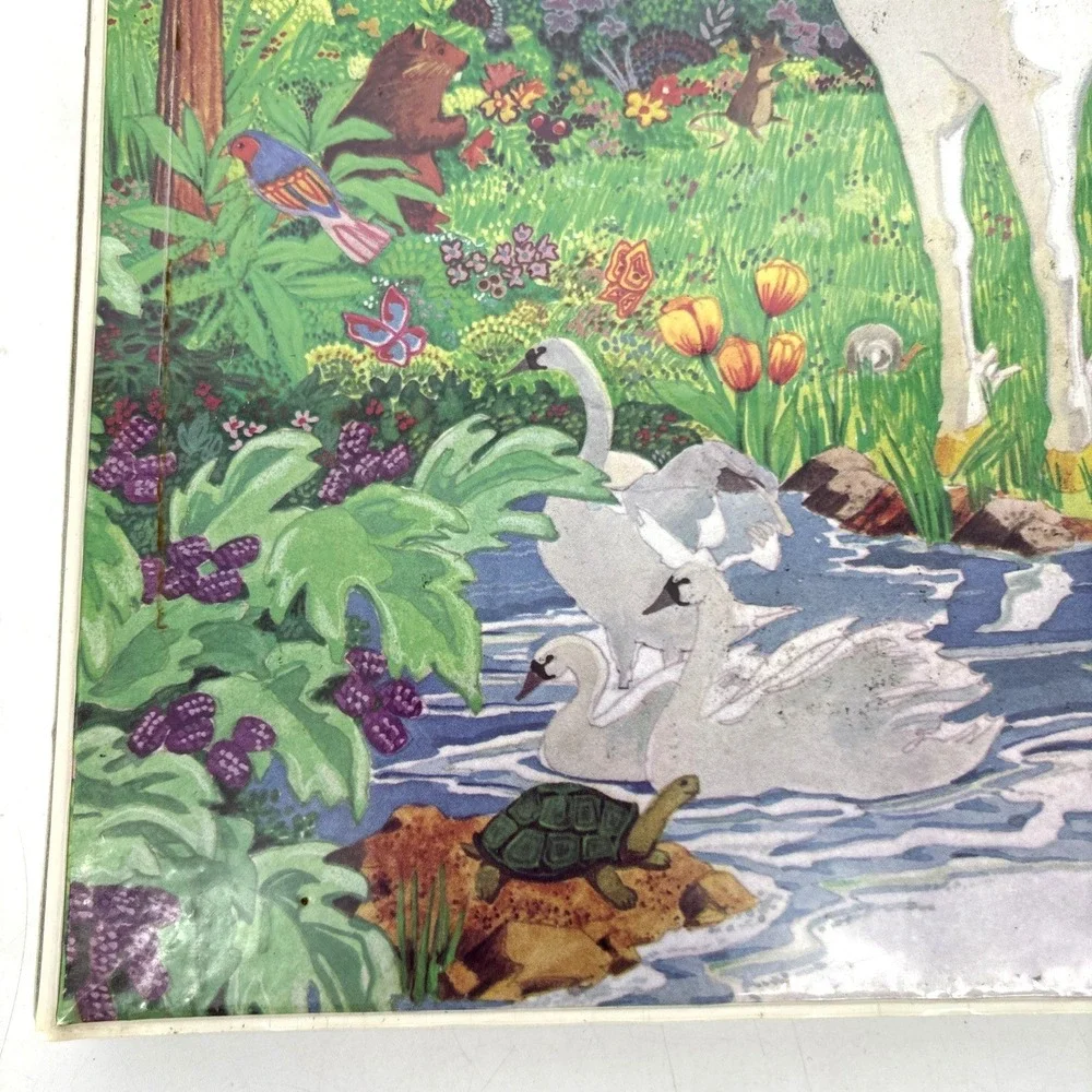 Vintage Mead 3 Ring Binder Organizer Pre Trapper Keeper Unicorns Forest Woodland
